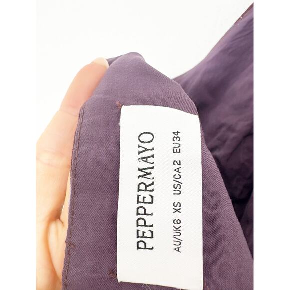 Peppermayo Mariella Linen Top Matching Maxi Skirt Size 2 Cord Set Resort Wear - Picture 5 of 13